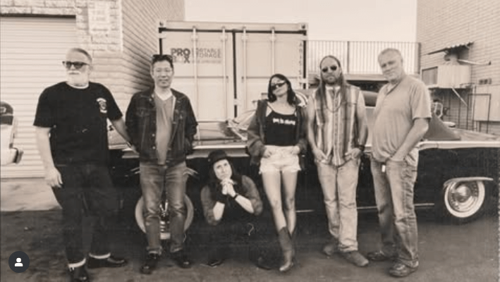 band poses for photo