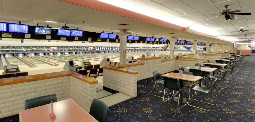A bowling alley.