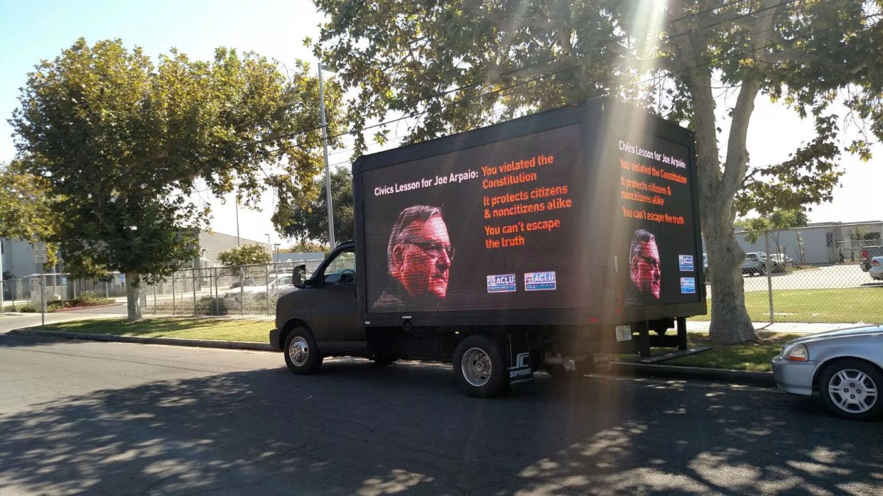 Sheriff Joe Takes Show on the Road: ACLU Awaits Arpaio in Fresno