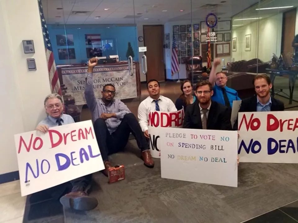 Seven Protesters Arrested at John McCain’s Office While Demanding ‘Clean’ Dream Act