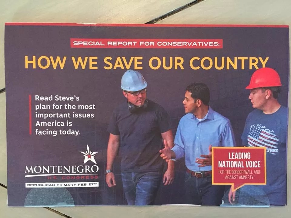 Don’t Ask the Hard Hats on Steve Montenegro’s Mailer to Build a House; They’re on His Team