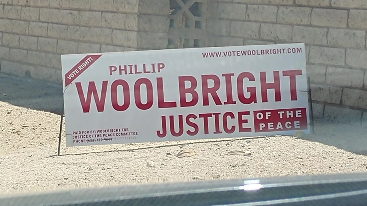 Phillip Woolbright, Disgraced Arizona Justice of the Peace, Wants His Office Back