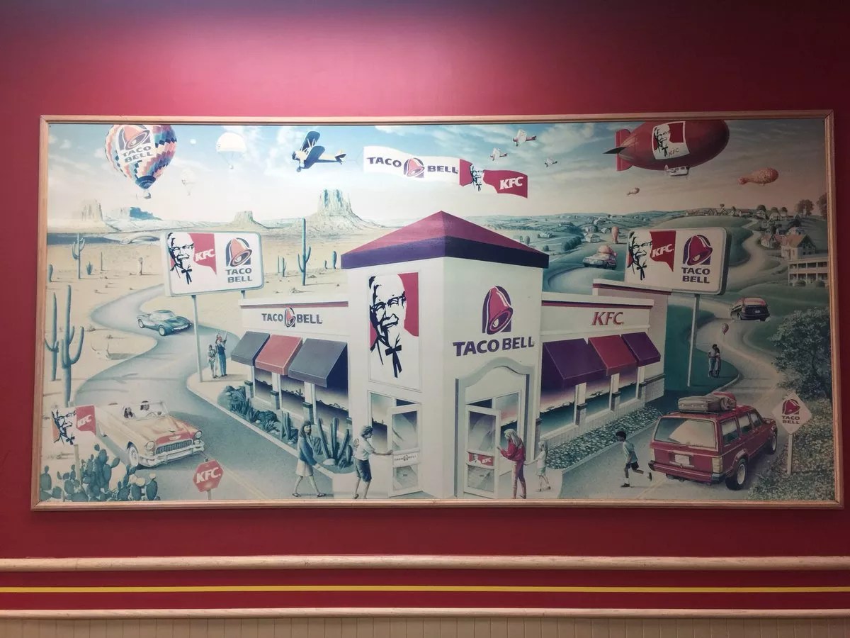 I Need to Know Who Painted This Glorious KFC/Taco Bell Mural