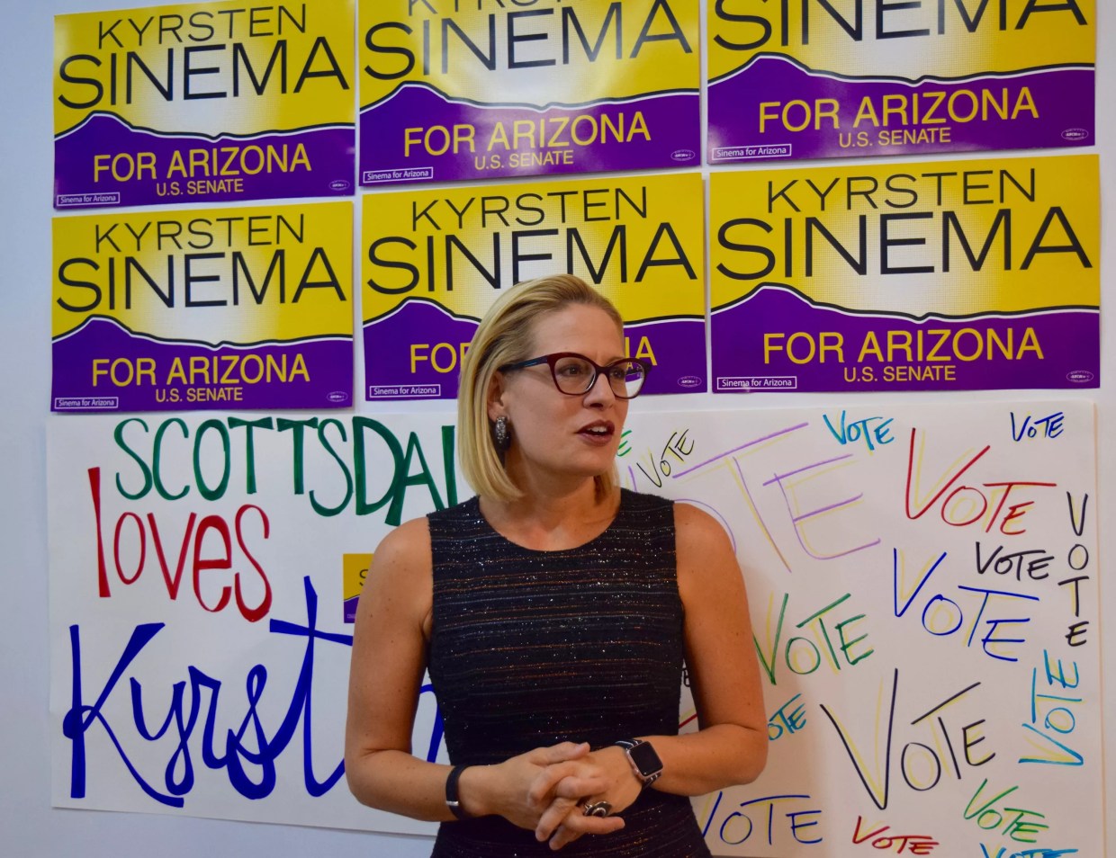 Kyrsten Sinema Not Ready to Make Judgment on Kavanaugh Allegations