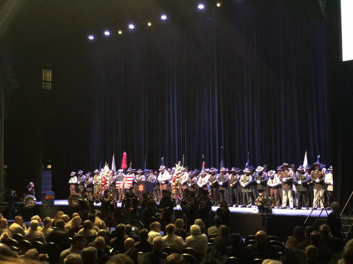 Hundreds Gather at Funeral for MCSO Detention Officer Killed in Line of Duty