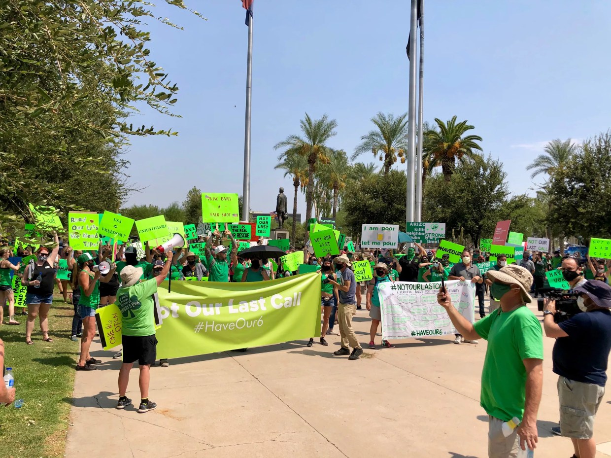 Arizona Bars Will Hold a Second Rally Today at the Capitol