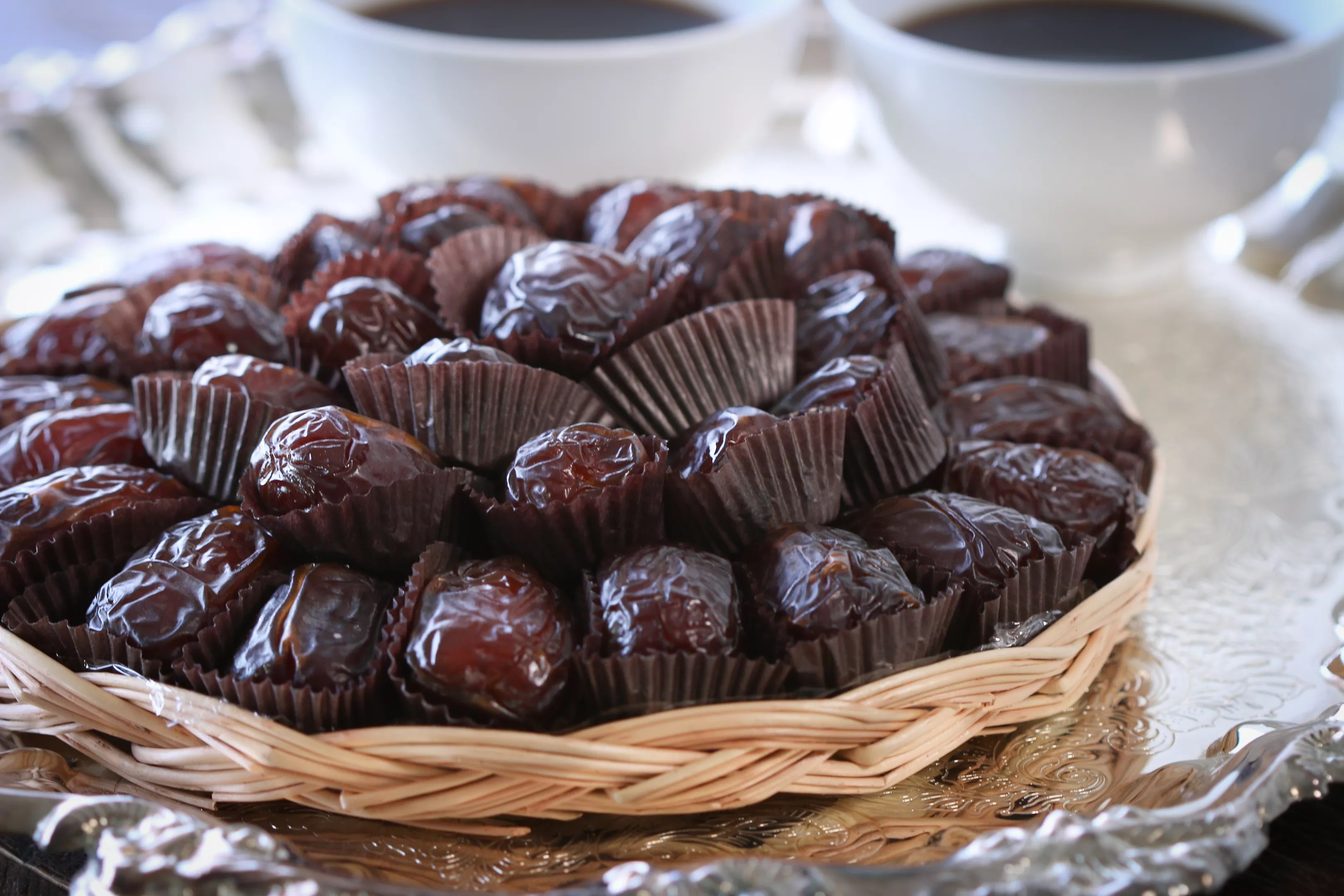 Plate of dates.