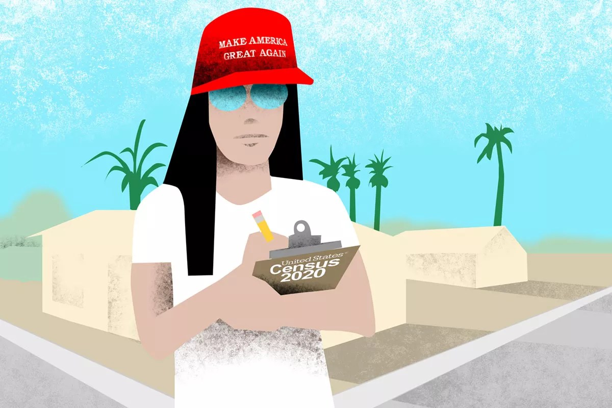 Under the Sun: A Would-Be Census Worker Finds Herself Shilling for Trump
