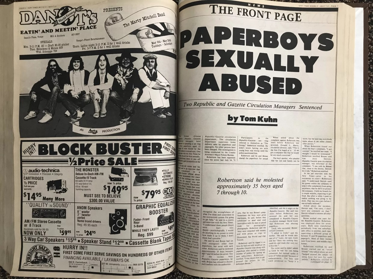 <i>Arizona Republic</i> Lacked Safeguards, Says Ex-Employee Convicted of Molestation