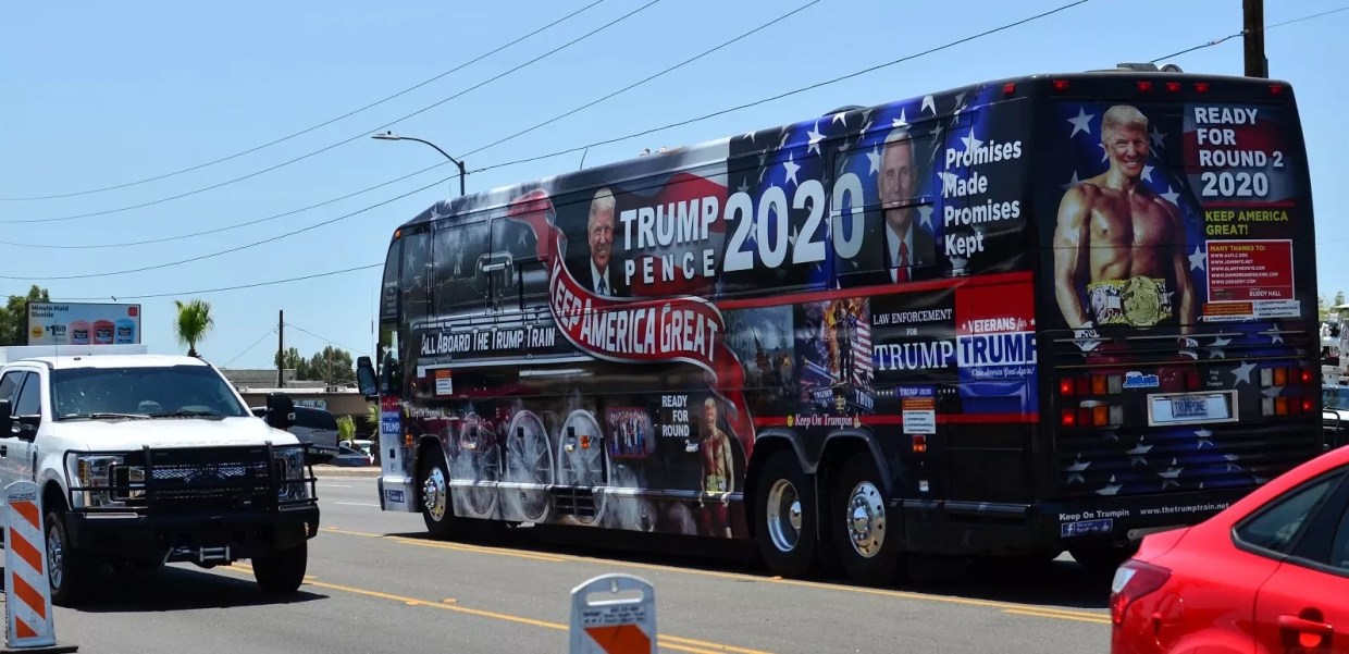 For Sale in Queen Creek: Trump Bus, Heavily Used