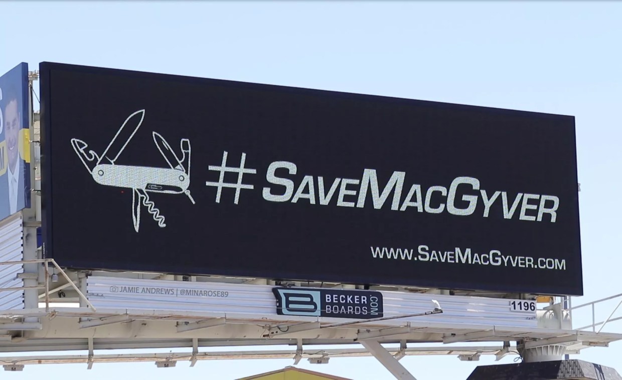 What’s Up With This #SaveMacGyver Billboard in West Phoenix?
