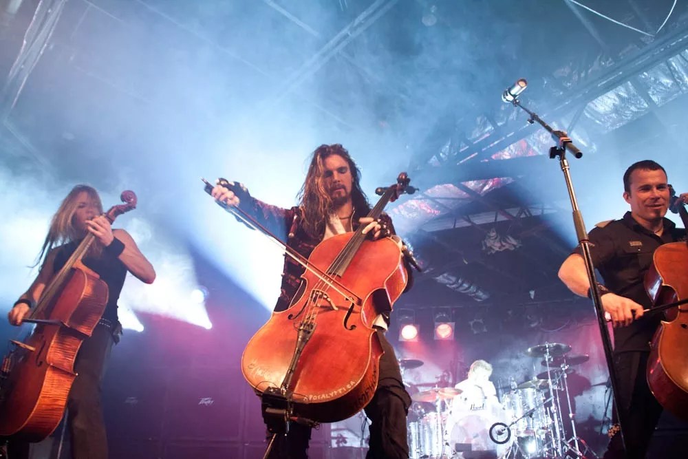 People playing the cello.