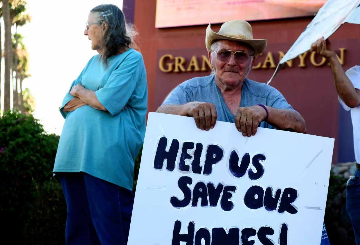 Residents Protest Grand Canyon University’s Plan to Evict Trailer Park