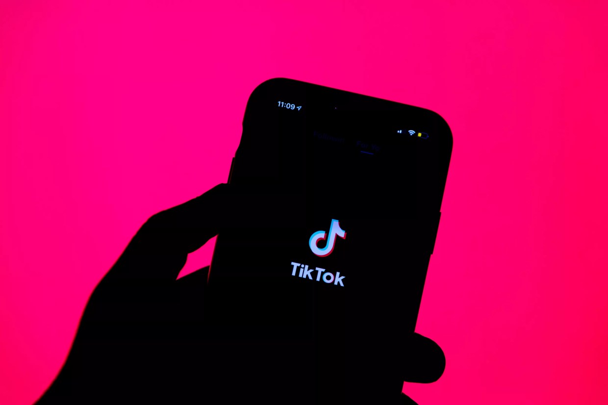 a tiktok logo on a phone