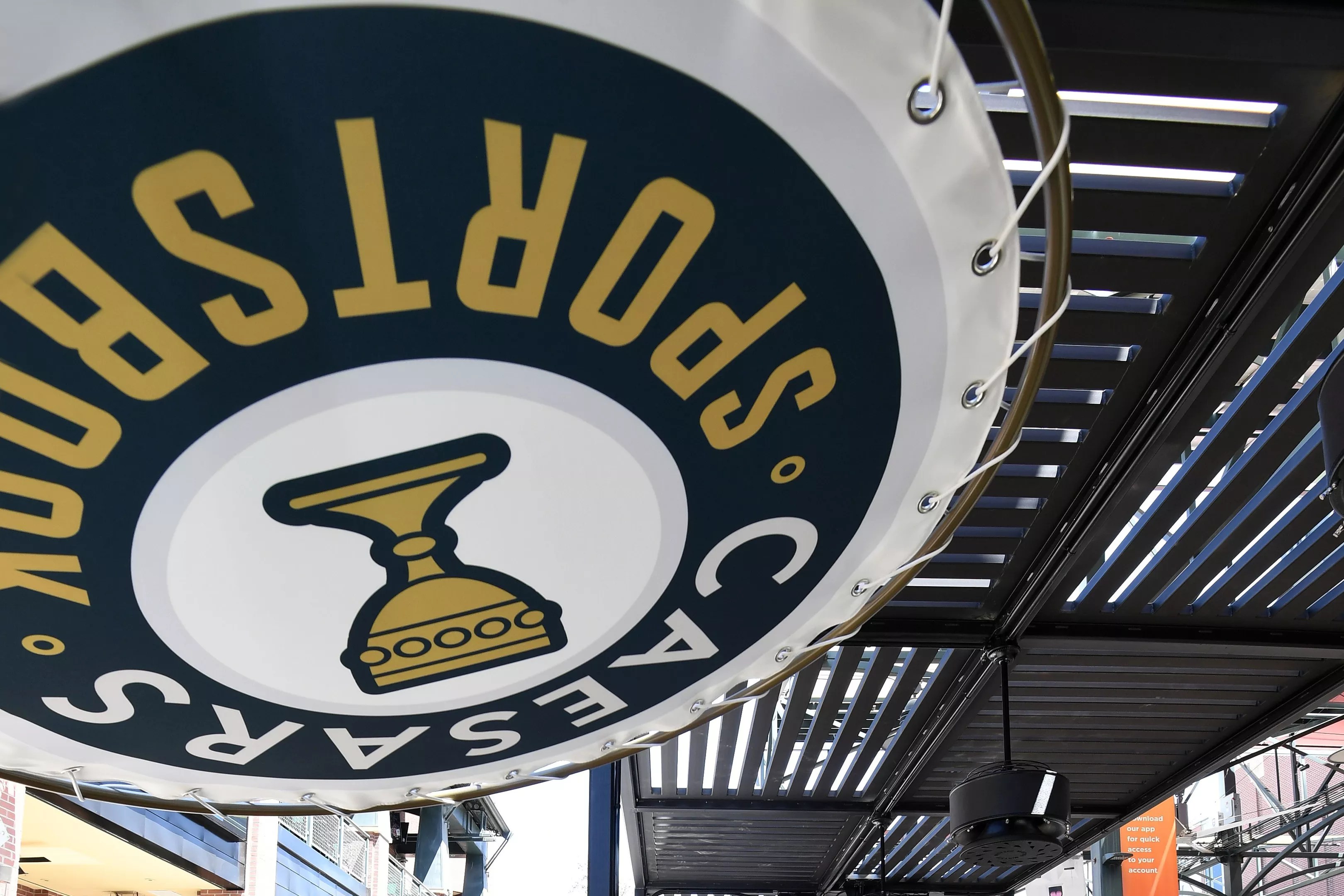 A logo for Caesar's Sportsbook