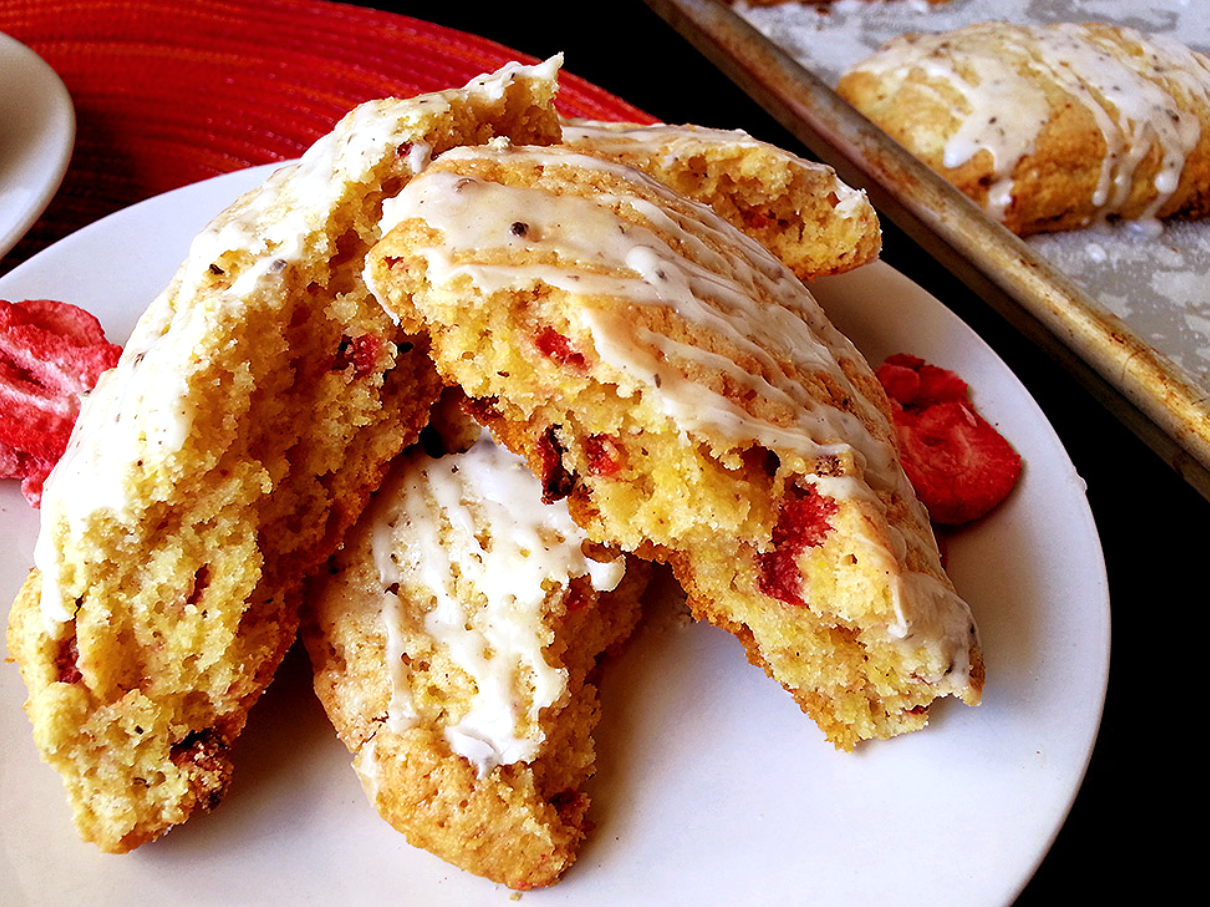 Pastry Chef Amanda Hepler’s Strawberry Cornmeal Scones are Perfect for Valentine’s Day