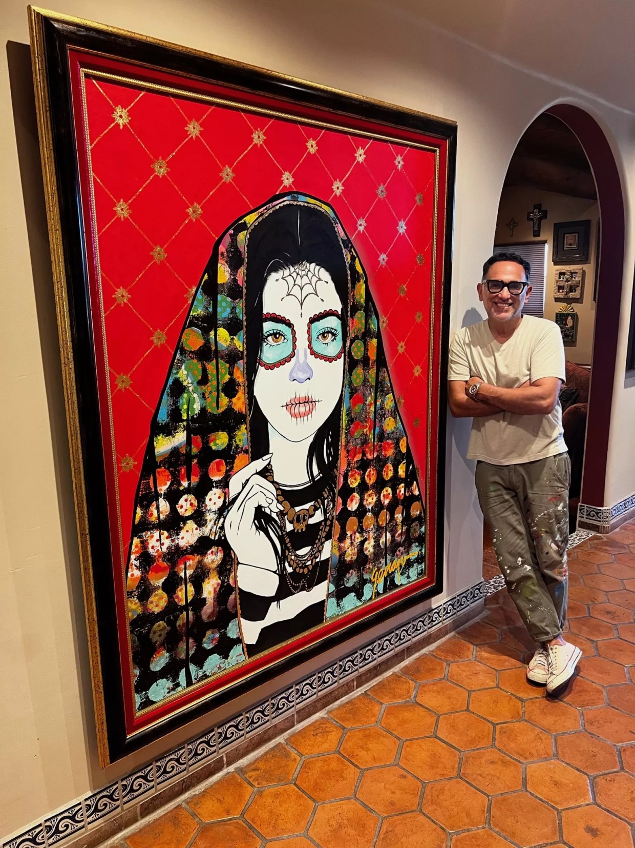 Inside the new Grand Avenue studio of artist Gennaro Garcia