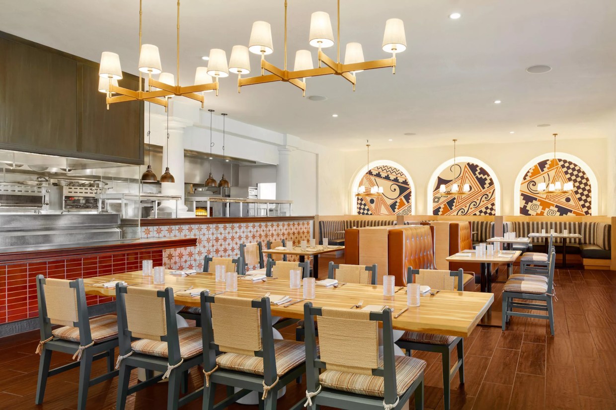 The dining room at La Fogata.