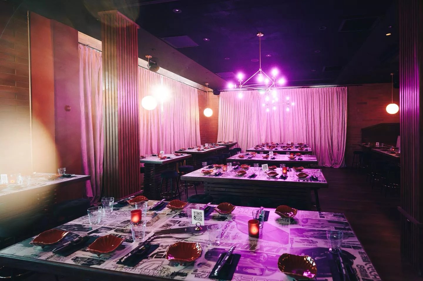 Dining room at Bang Bang.