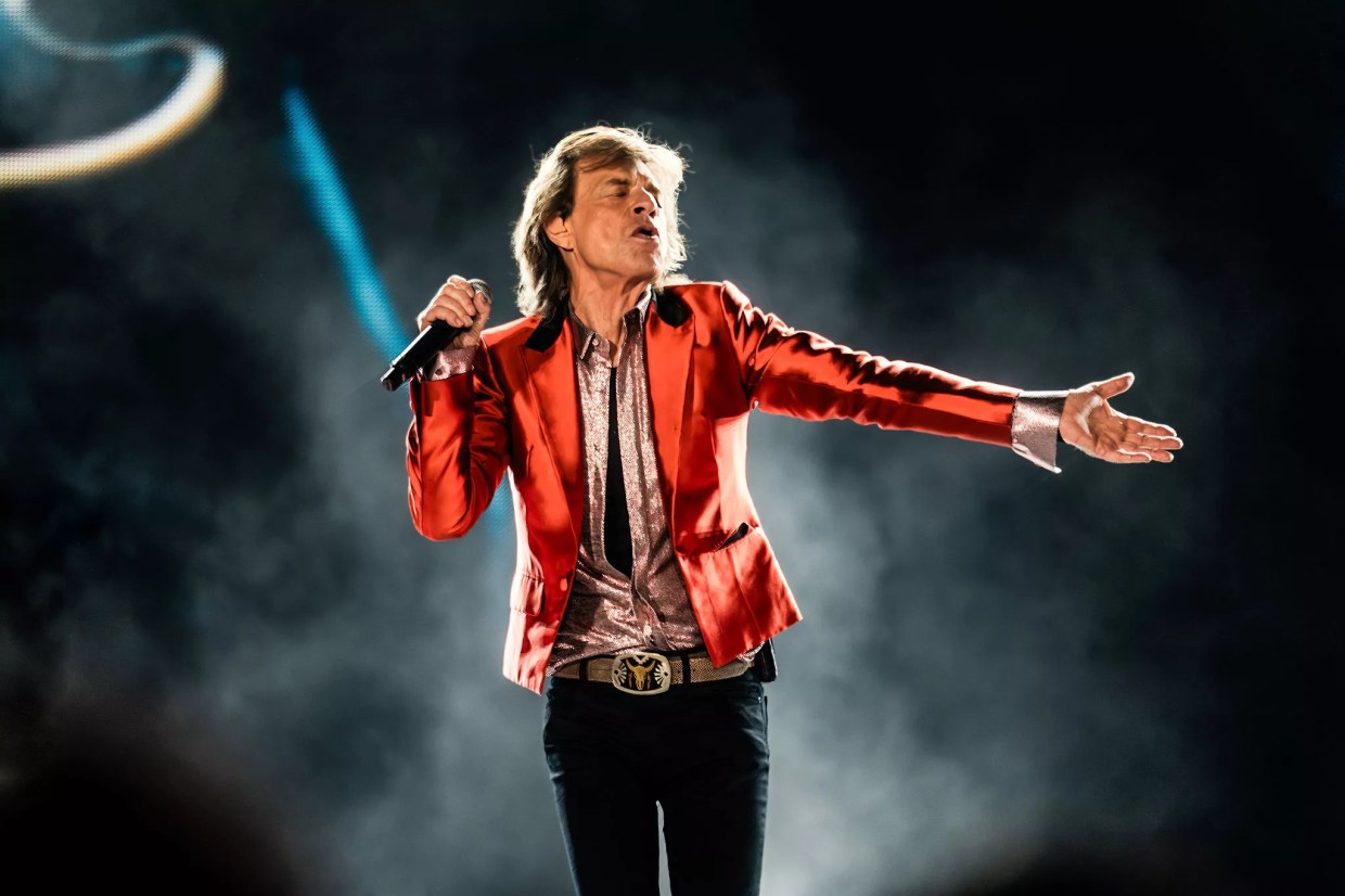 Mick Jagger on stage