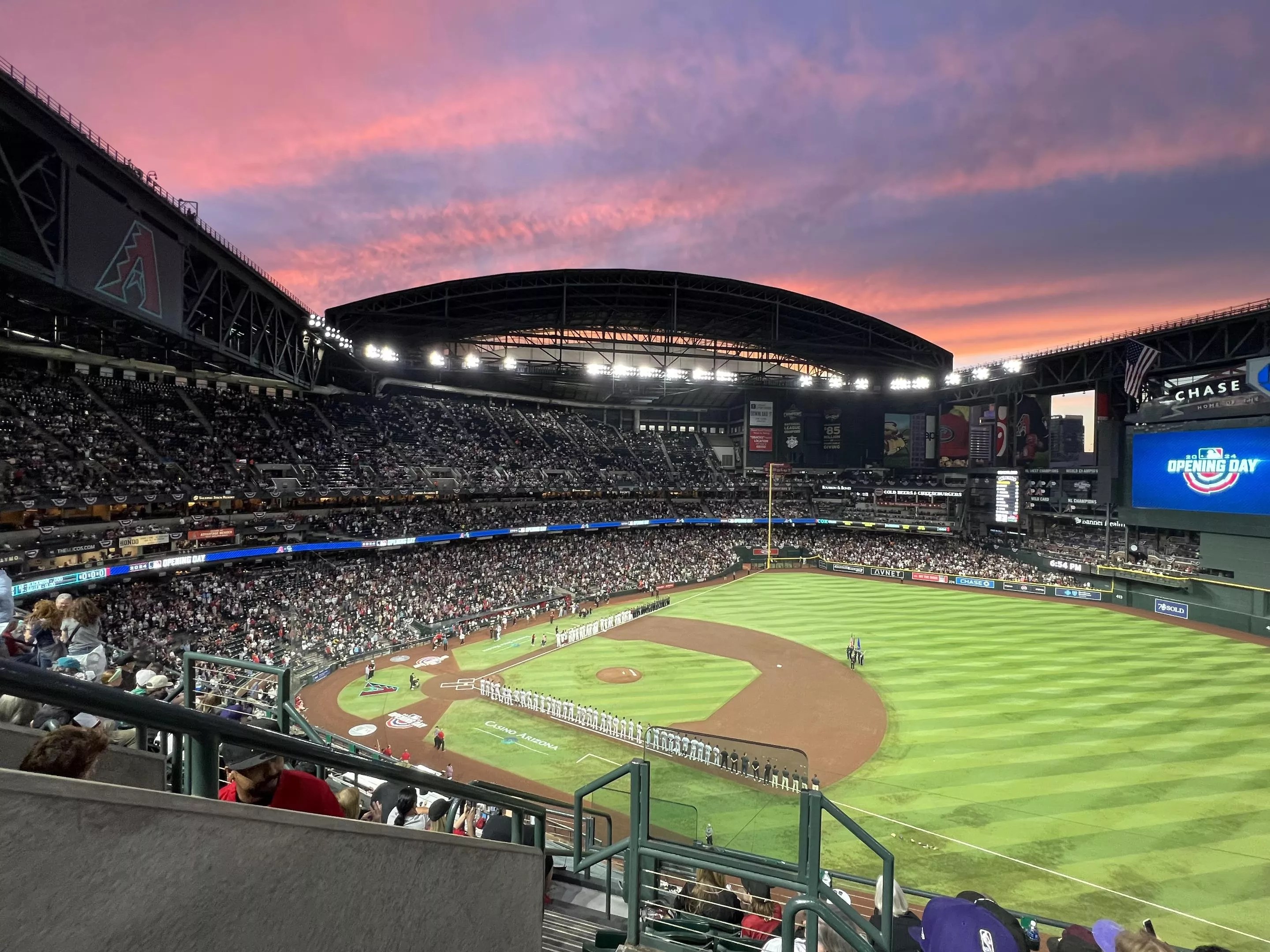 chase field seen from the top section
