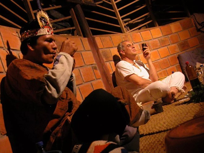 people drinking ayahuasca