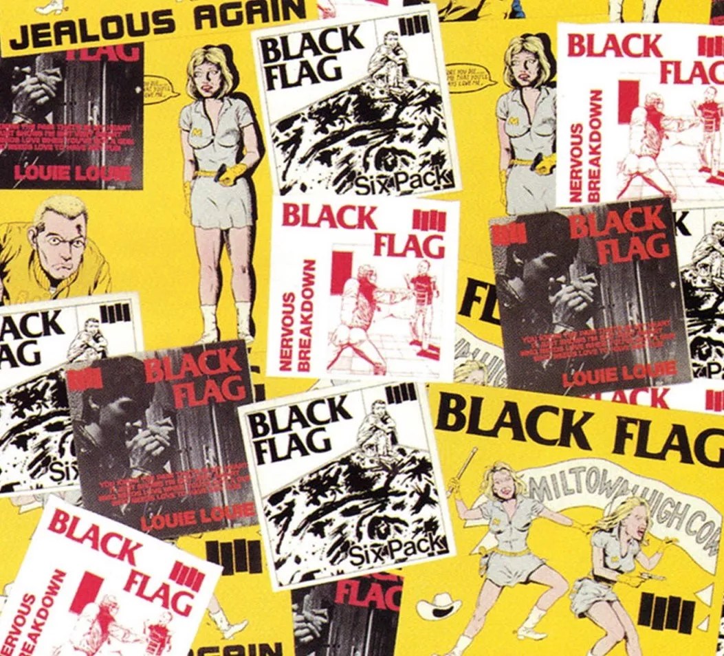 A collage of posters.