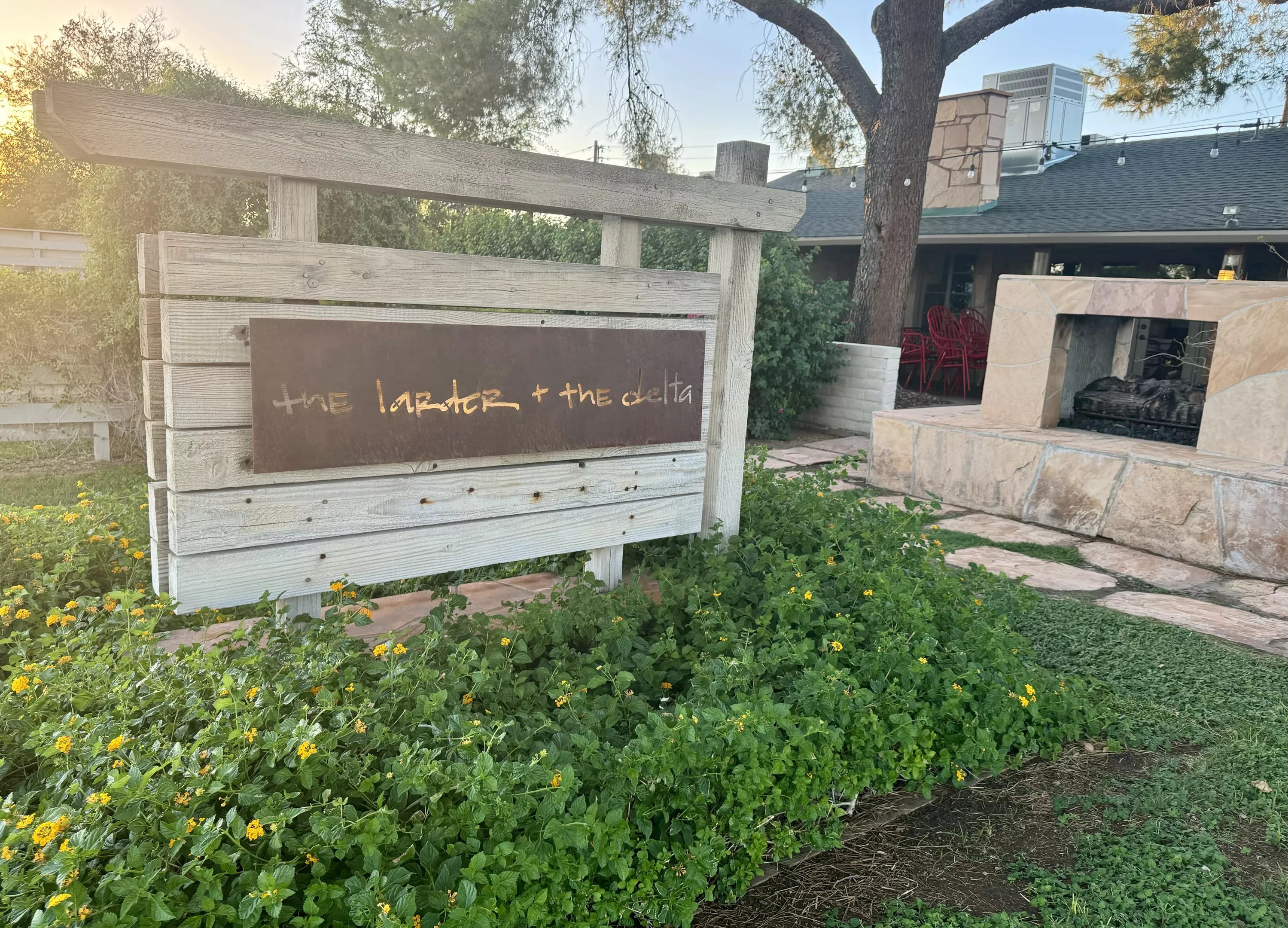 Outside The Larder & The Delta.