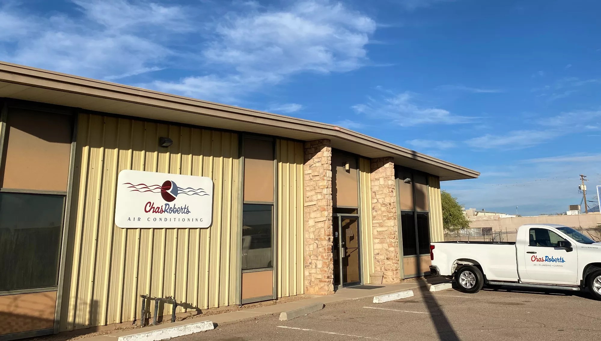 the exterior of chas roberts air conditioning