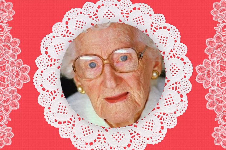 a photo of an old woman