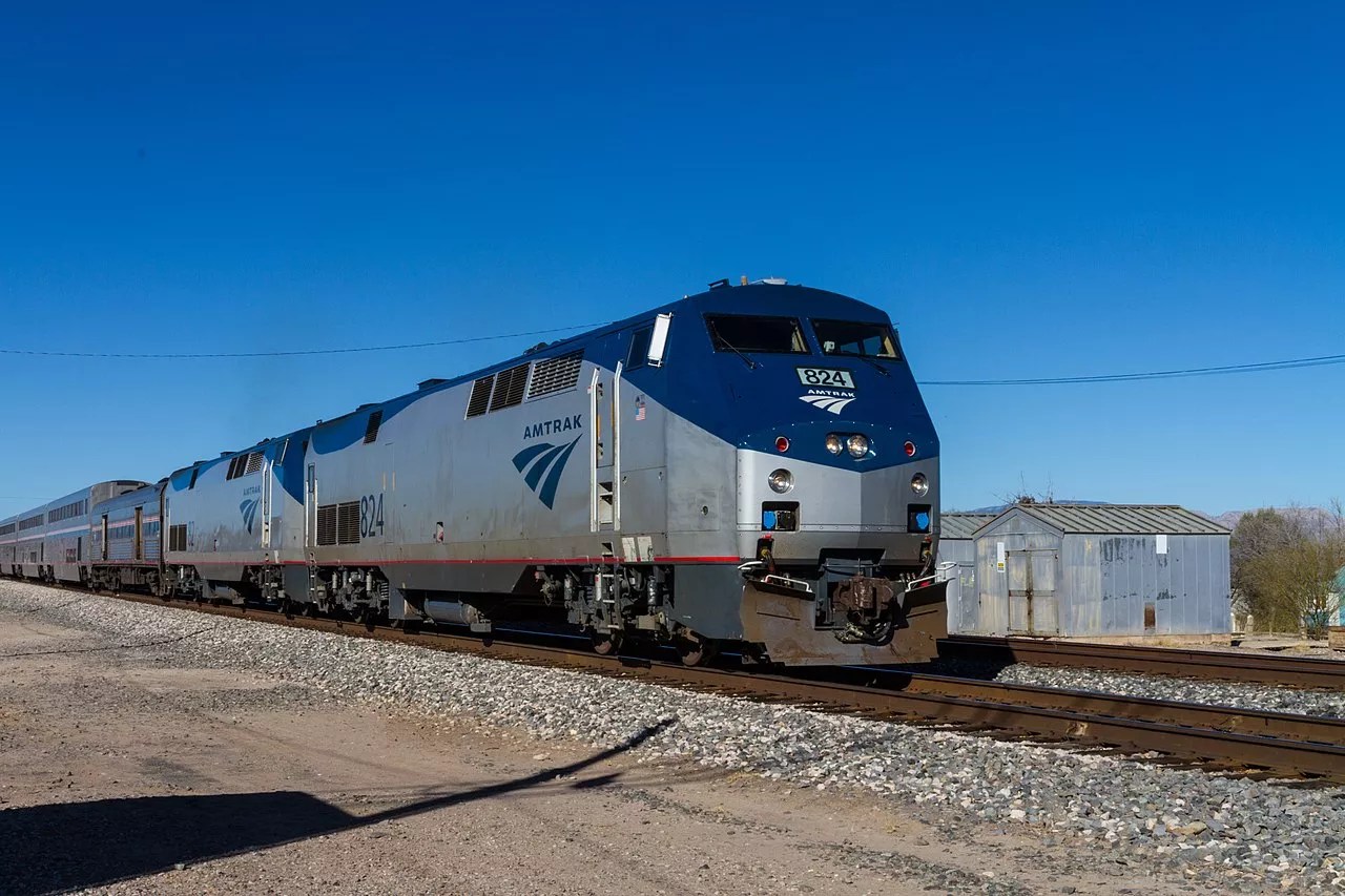 an amtrak train