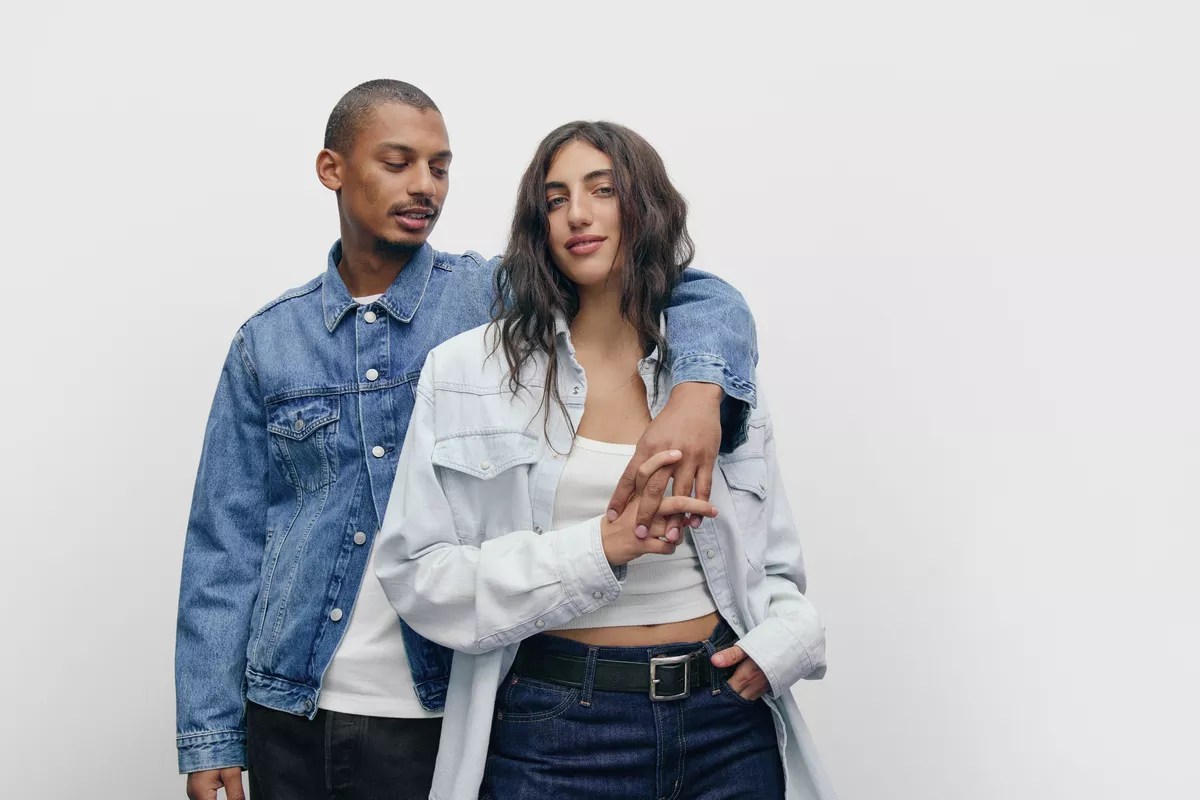 Models in an advertisement.