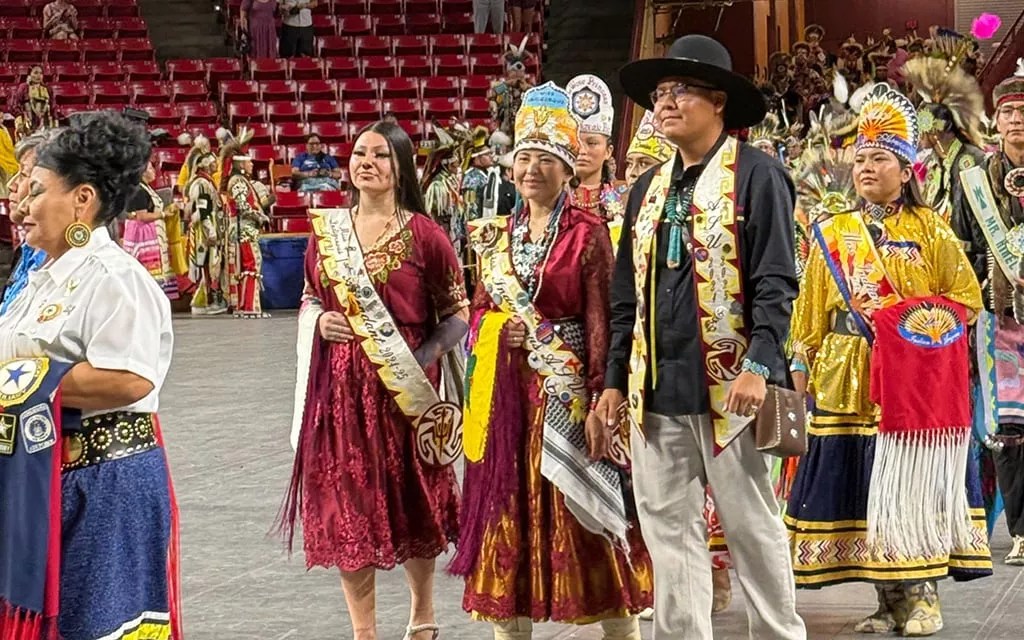 People at a powwow.