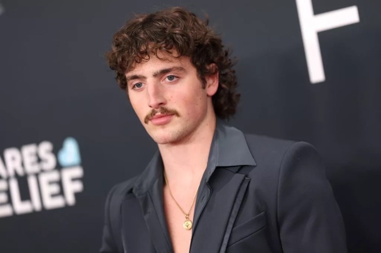 Singer Benson Boone at Grammy Awards