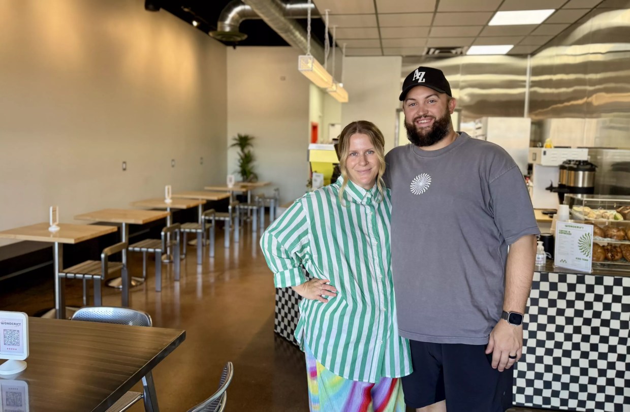 Couple debuts coffee shop and community space at base of South Mountain