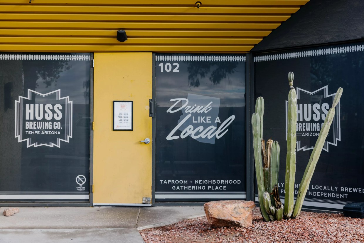 Exterior of Huss Brewing Co.