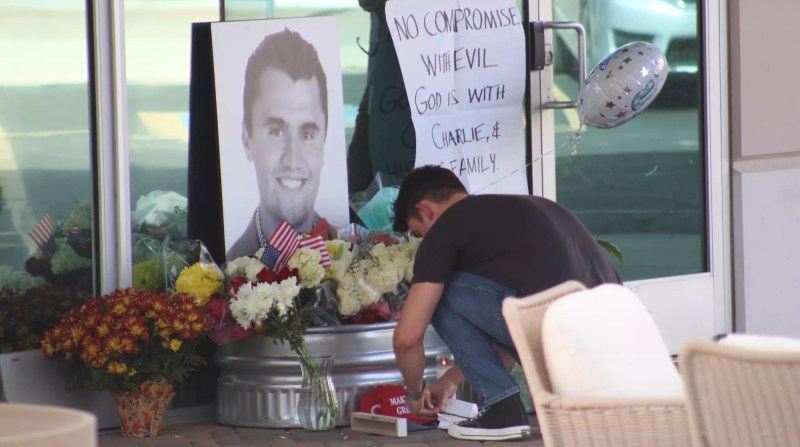 a charlie kirk memorial