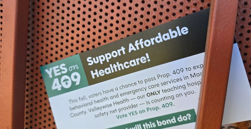 A mailer urging voters to approve Proposition 409.